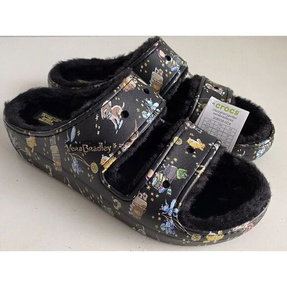 Vera Bradley Crocs Sandals Wizarding‎ World Harry Potter Fur Lined Slides Men 14 main image 7